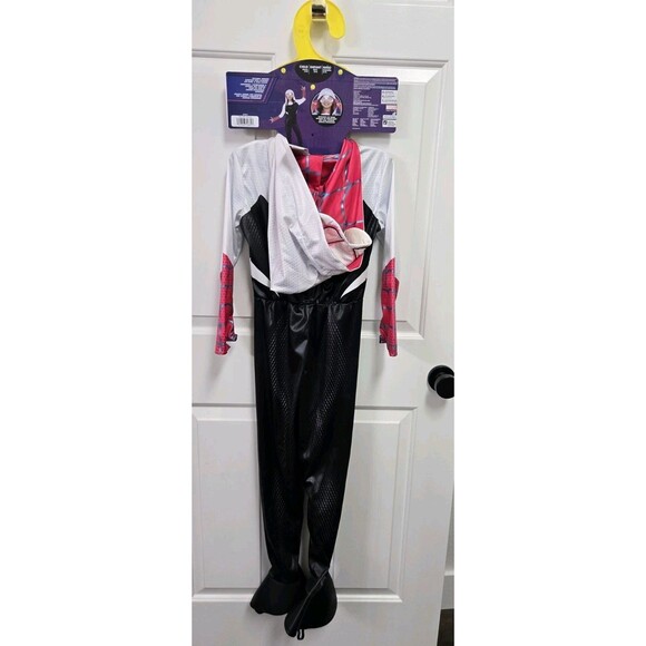 Girl's Marvel Spider-Gwen Spiderman Superhero Comic Costume 5-6 - Picture 2 of 3